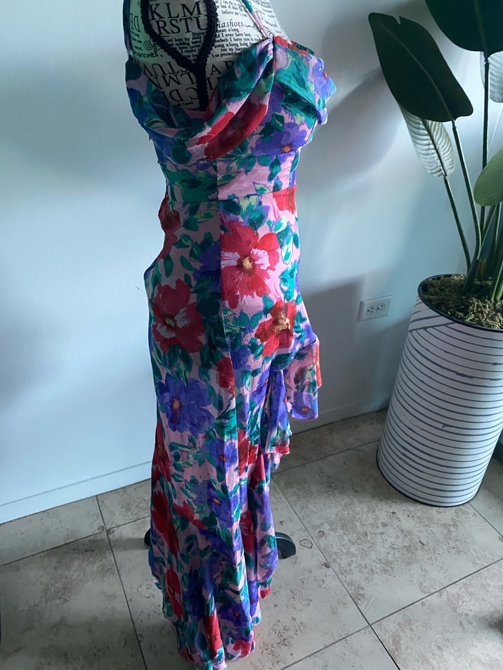 Gorgeous Colorful High-Low Ruffle Dress! - Picture 6 of 13